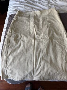 croft & barrow Cream Elastic-Waist Girls Skirt